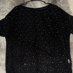 Mesh Sparkly Top